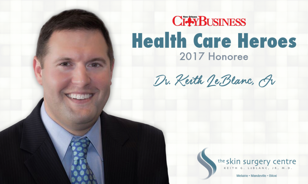 New Orleans CityBusiness Health Care Heroes 2017 Dr Keith LeBlanc Jr